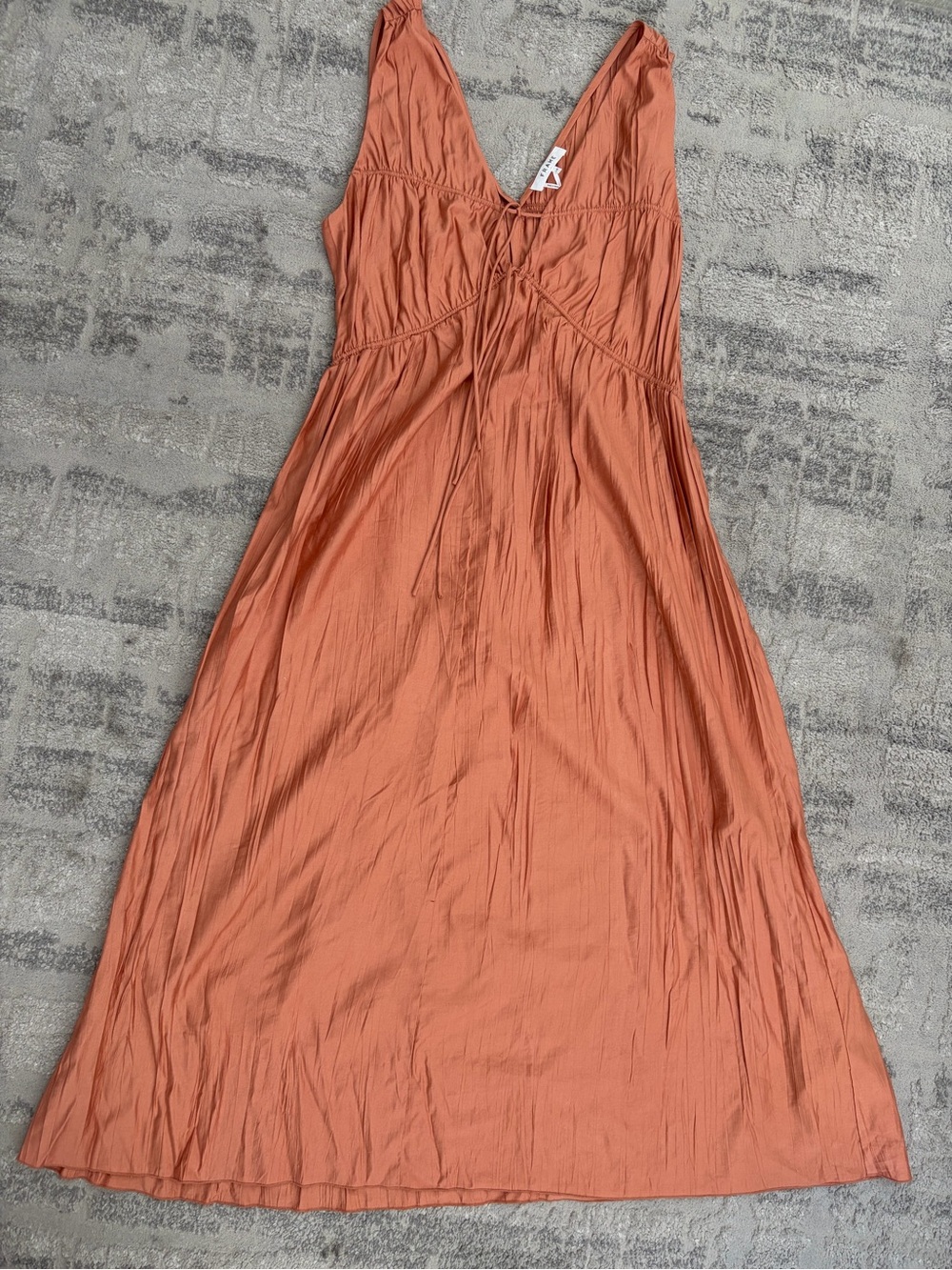 Frame Rust Orange V-Neck Sundress